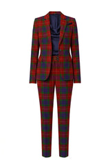 Fraser 2-Piece Womens Plaid Suit
