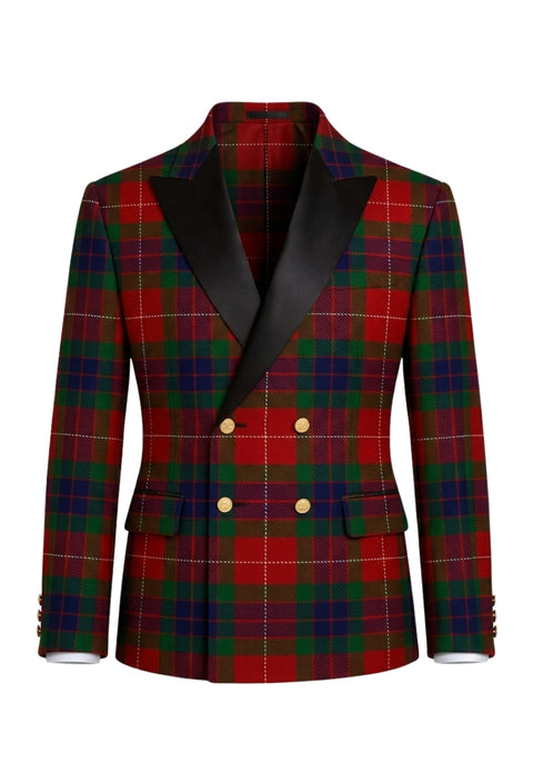 Fraser Men's Double Breasted Tartan Dinner Jacket