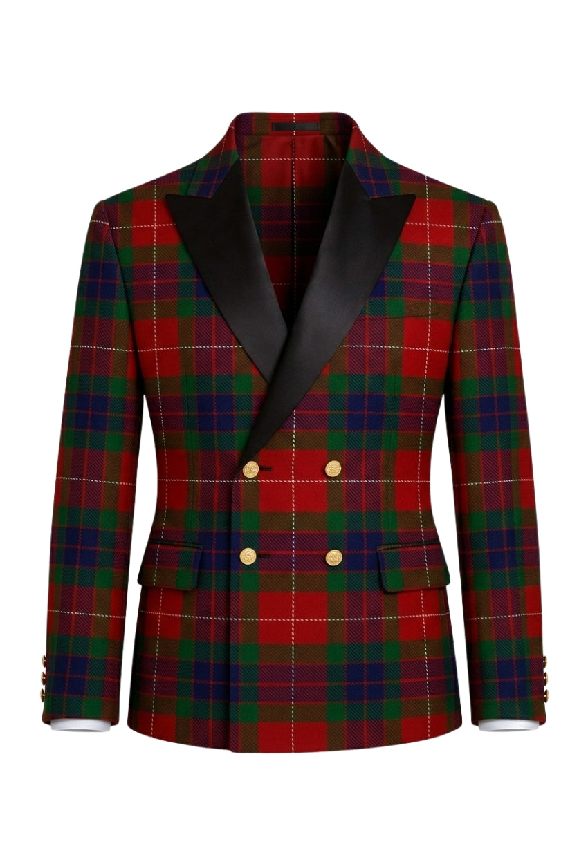 Fraser Men's Double Breasted Tartan Dinner Jacket