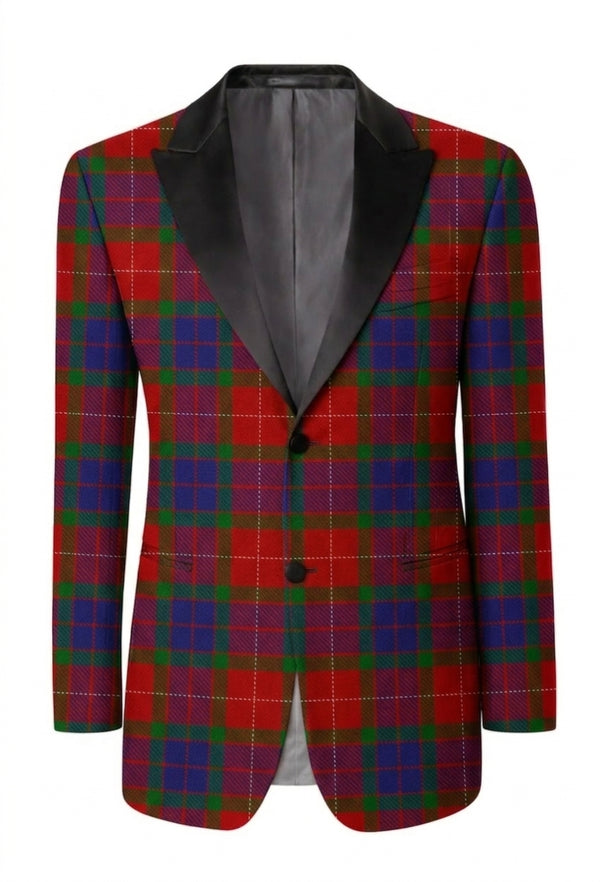 Fraser Tartan Men's Single Breasted Tartan Dinner Jacket
