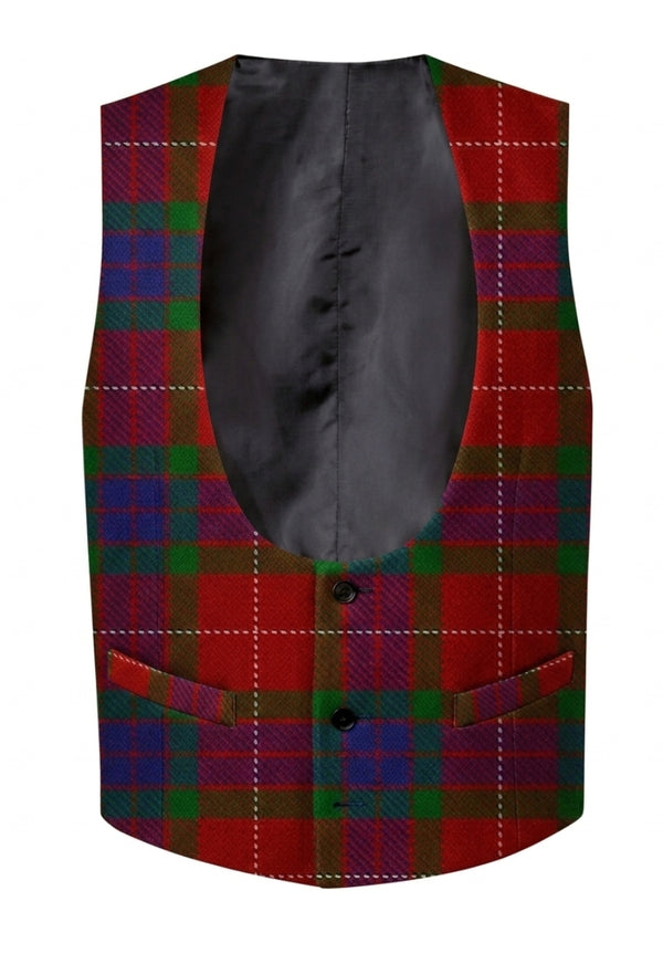 Fraser Men's Tartan Waistcoat with Horseshoe Neck