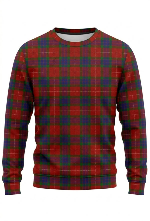 Fraser Round Neck Full Sleeve Tartan Polo Shirt