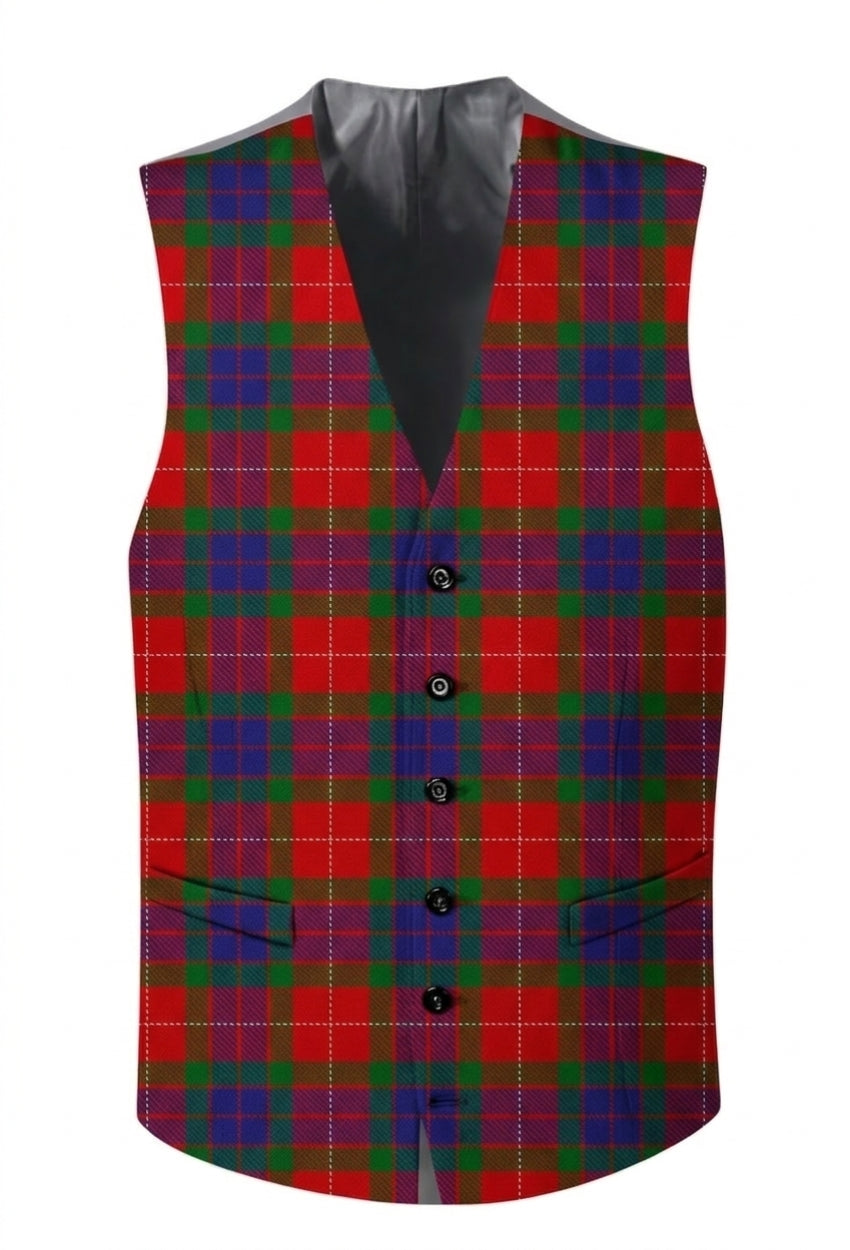 Fraser Tartan Waistcoat with Straight Cut Bottom