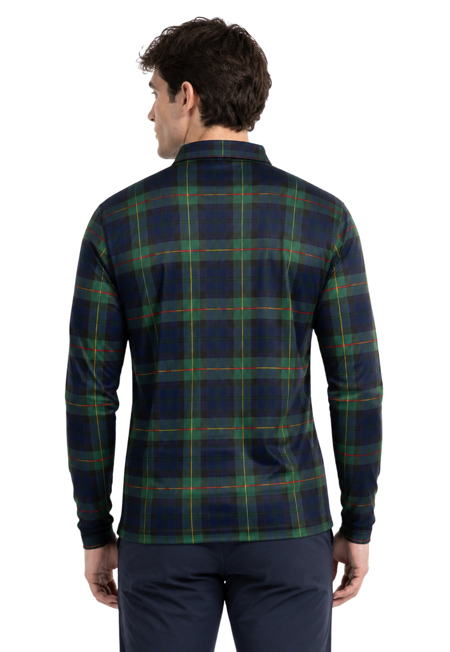 Lindsay Full Sleeve Tartan Polo Shirt