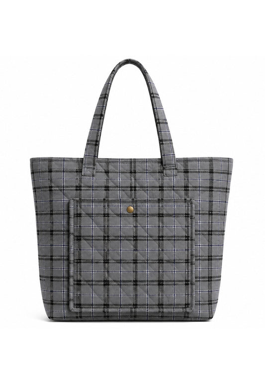 Quilted Tartan Tote Bag