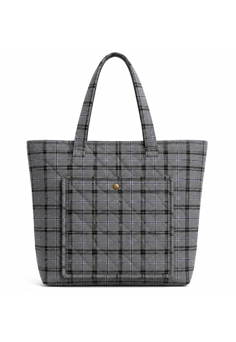 Quilted Tartan Tote Bag