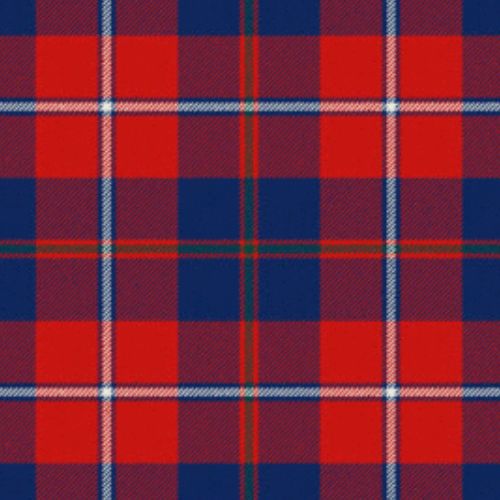 Galloway Red White Line Tartan swatch
