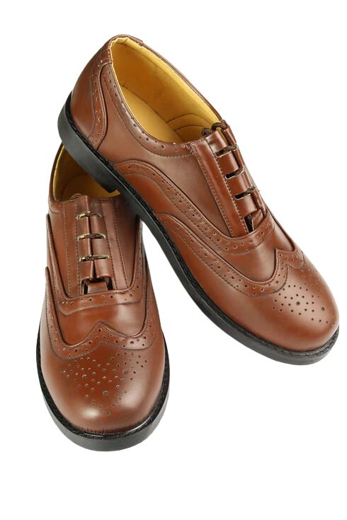 Genuine Leather Scottish Pride Brown Ghillie Brogues