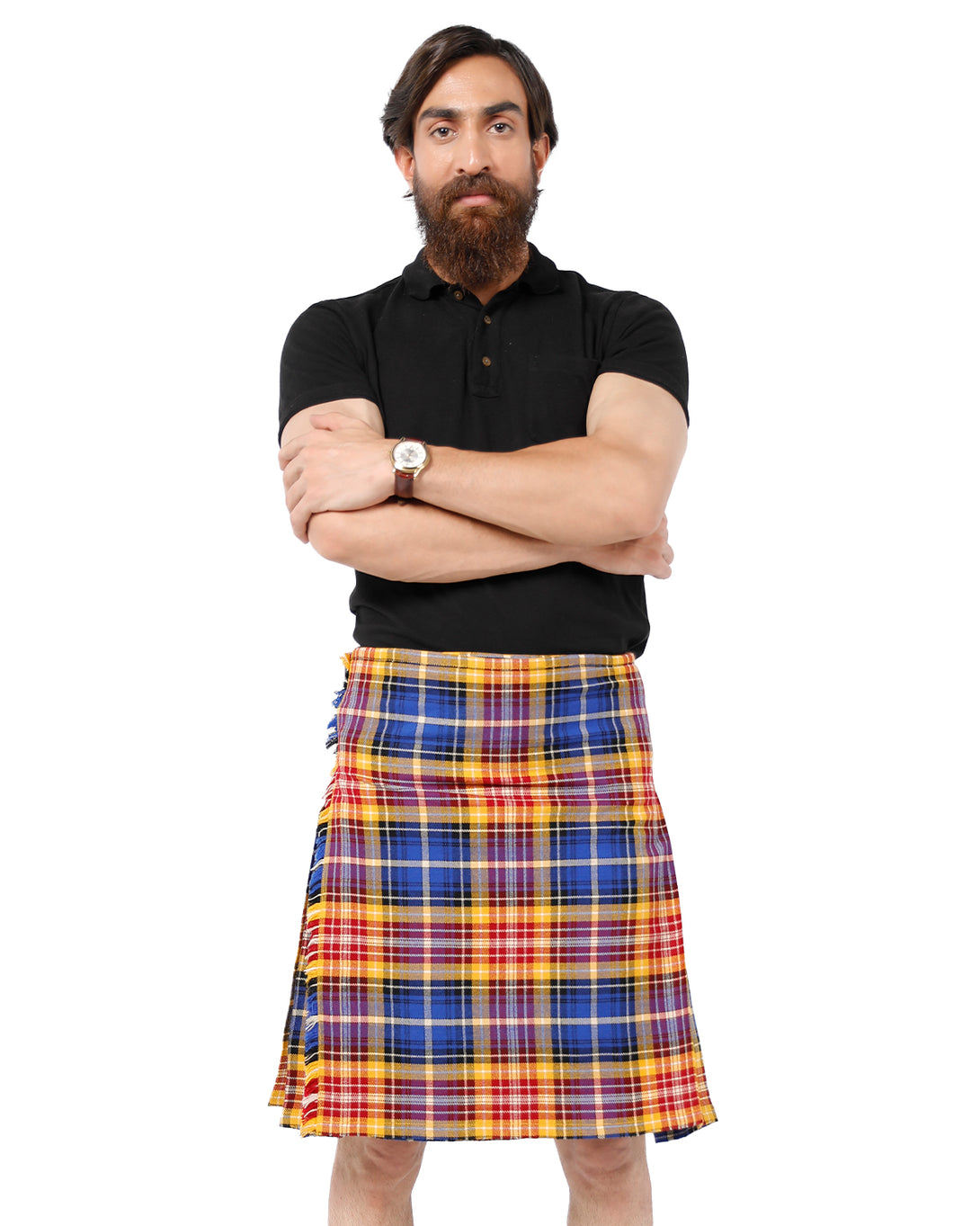 Front view of German District Bespoke kilt