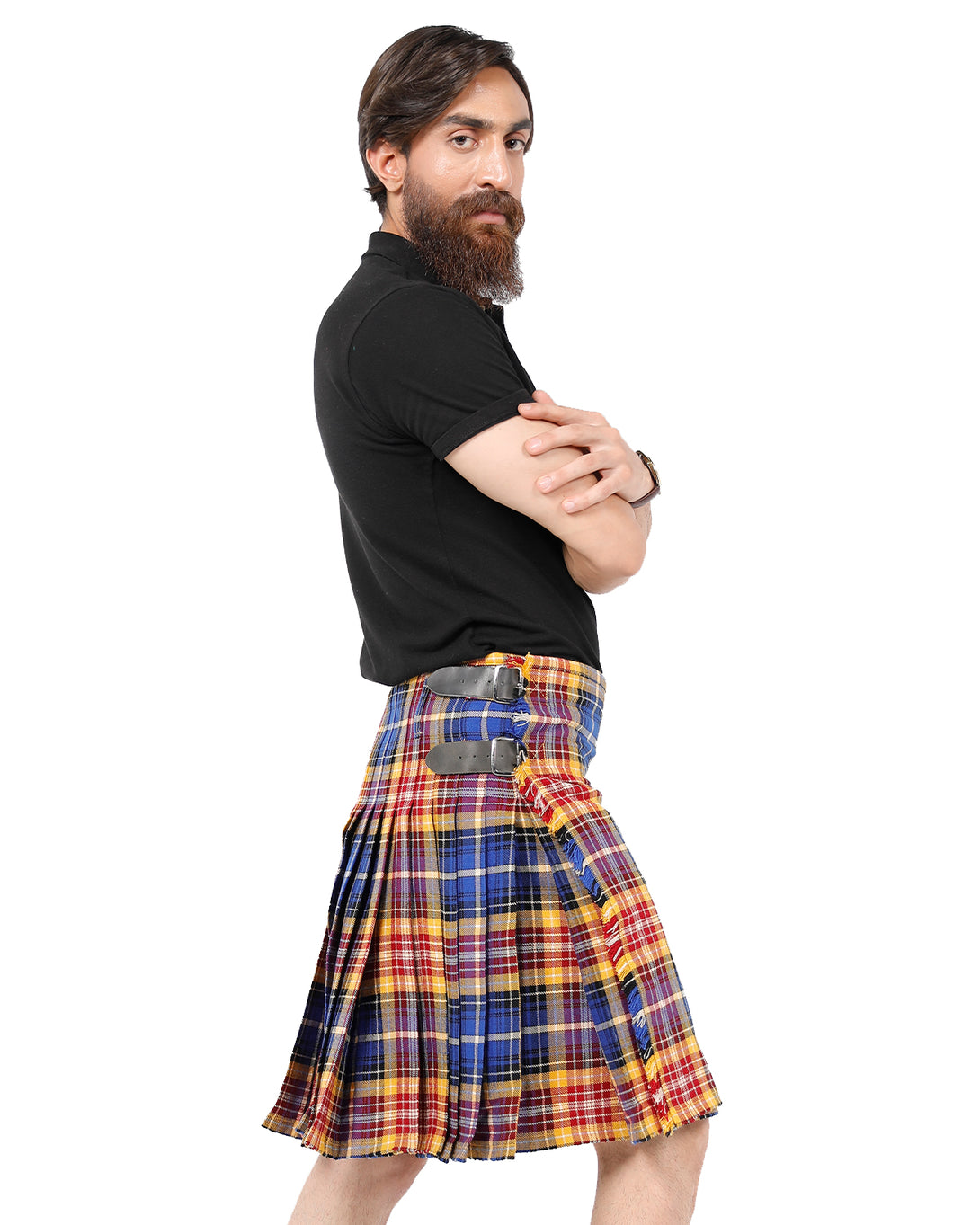 Side view of German District Bespoke kilt