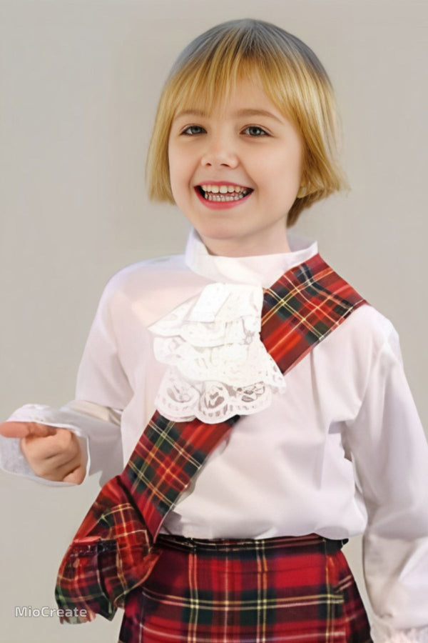 Girls Luxury Tartan Sash