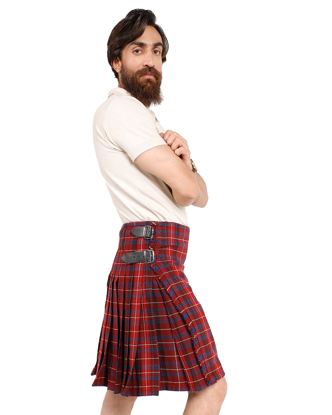 Side view of Griffiths of wales Bespoke kilt