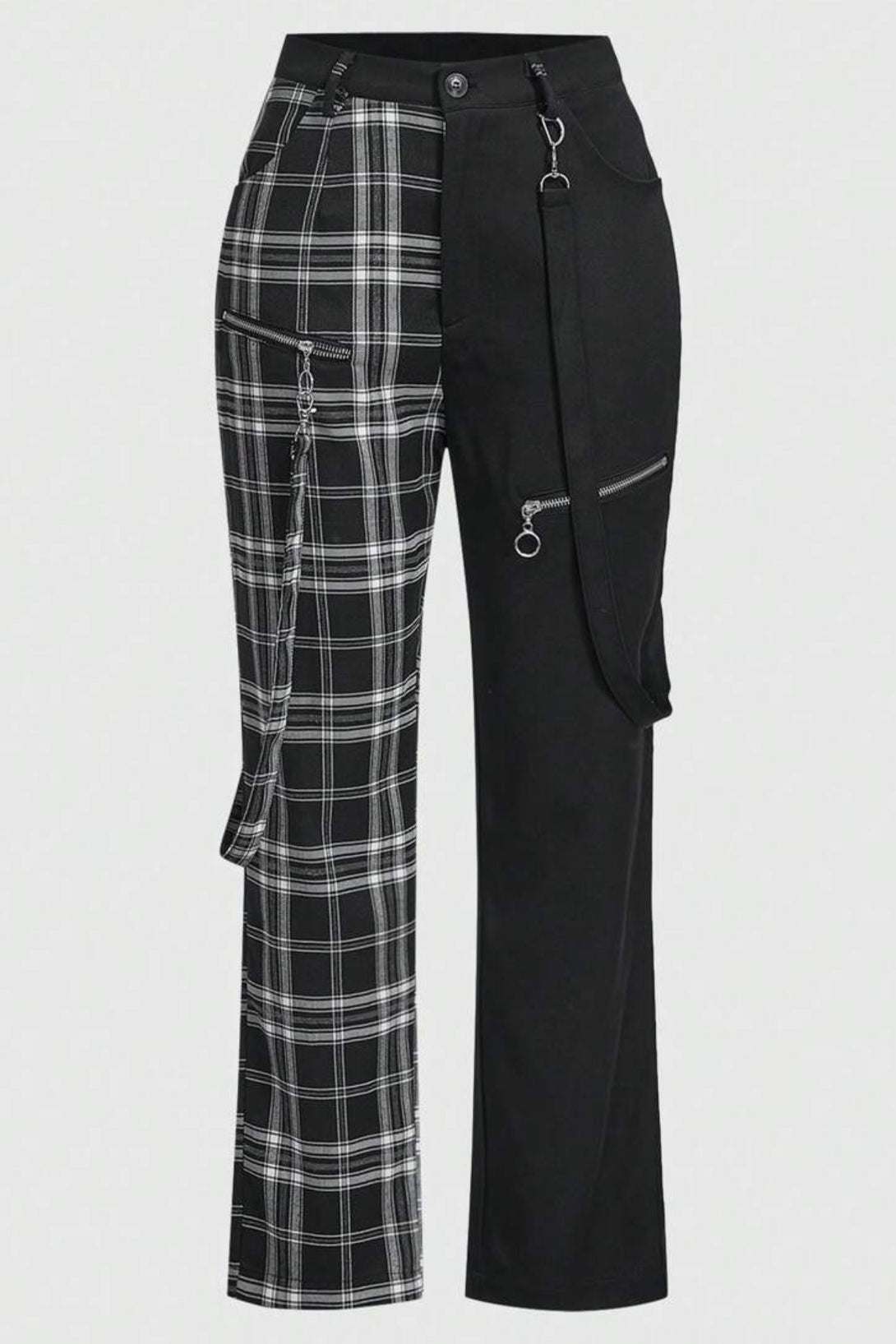 Gothic Fusion Plaid-Utility Pant