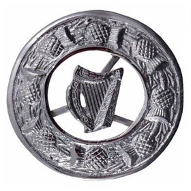 Broche écossaise harpe irlandaise kilt fly
