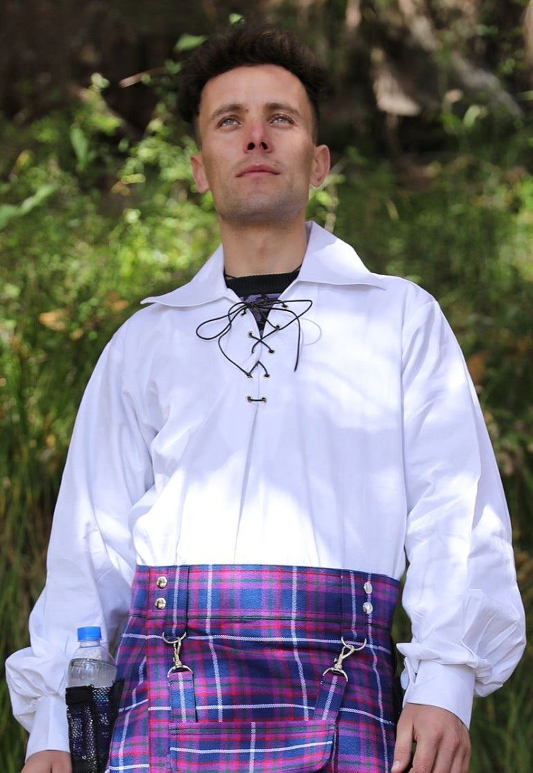 kilt shirt and tie