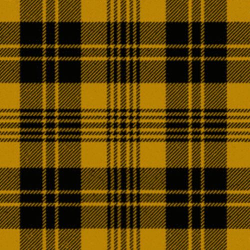 Justus Black & Gold tartan swatch