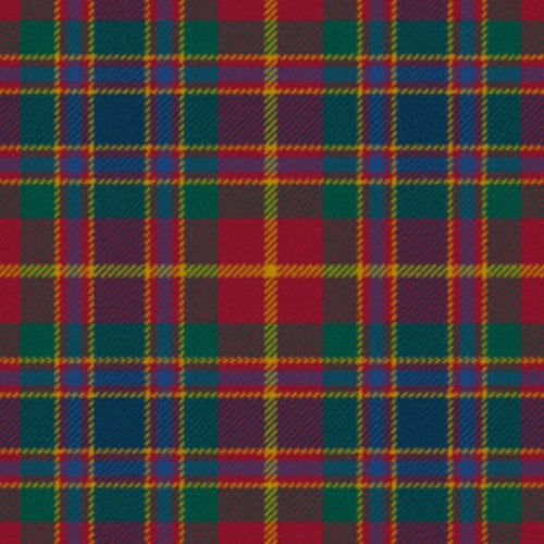 Land's End Maroon tartan swatch
