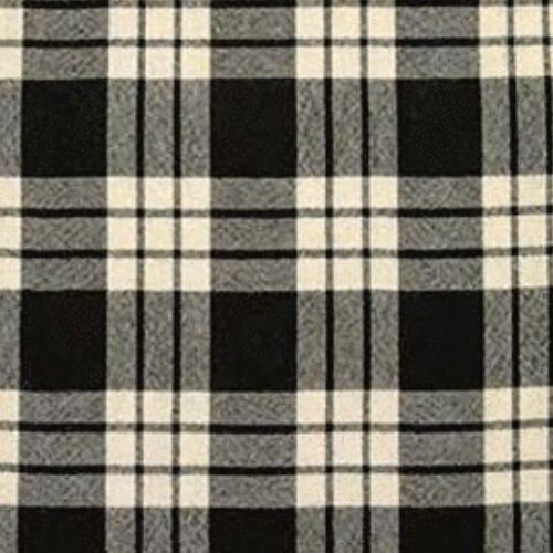 MacFarlane Black and White Ancient Tartan swatch