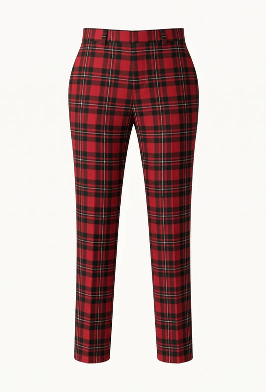 MacGregor Men's High‑Waisted Tartan Trouser