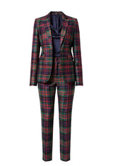 MacDonald 2-Piece Womens Plaid Suit