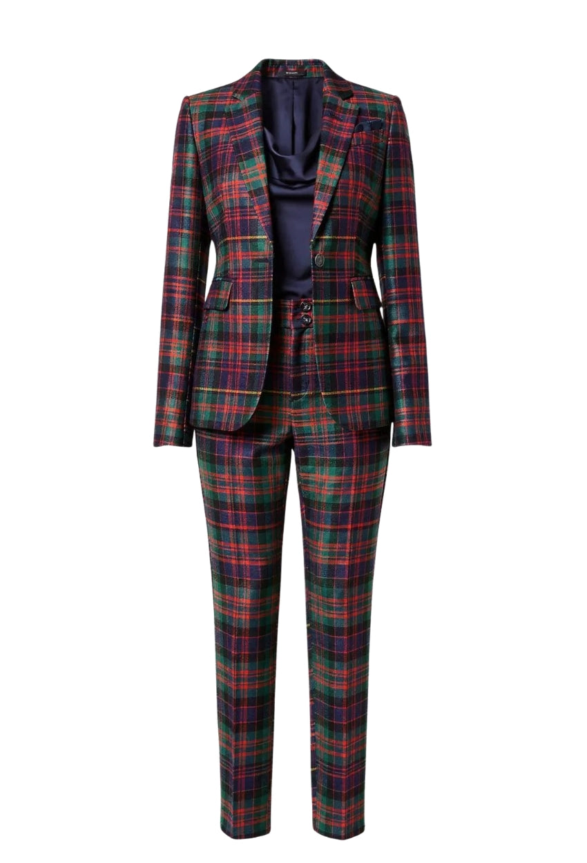 MacDonald 2-Piece Womens Plaid Suit