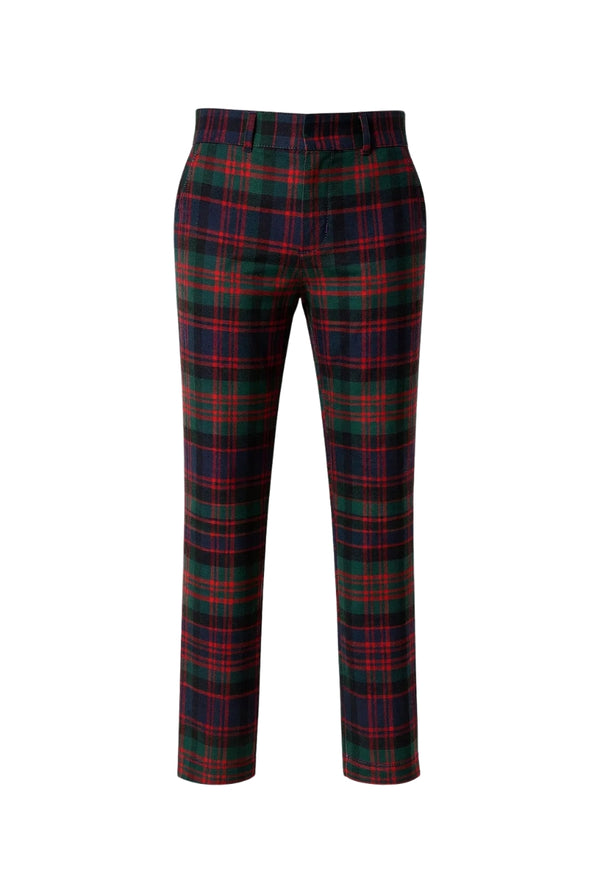 MacDonald Men's High‑Waisted Tartan Trouser