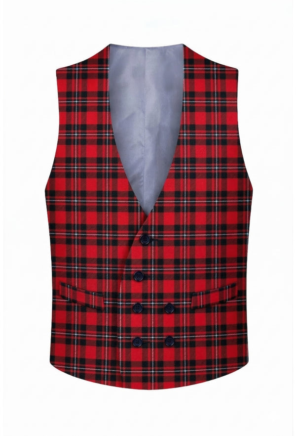 MacGregor Double Breasted Tartan Waistcoat