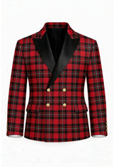 MacGregor Men's Double Breasted Tartan Dinner Jacket
