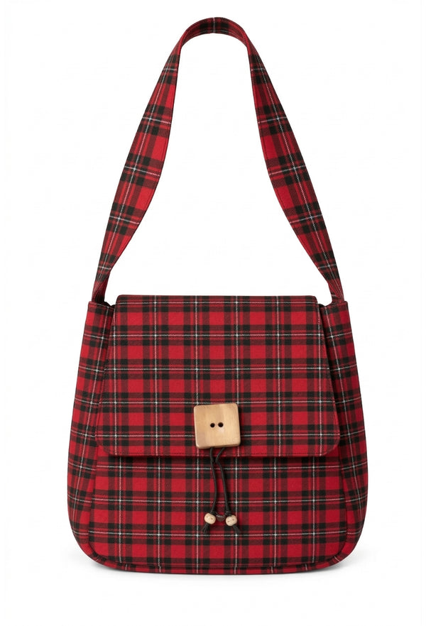 MacGregor Multi Pockets Tartan Shoulder Bag