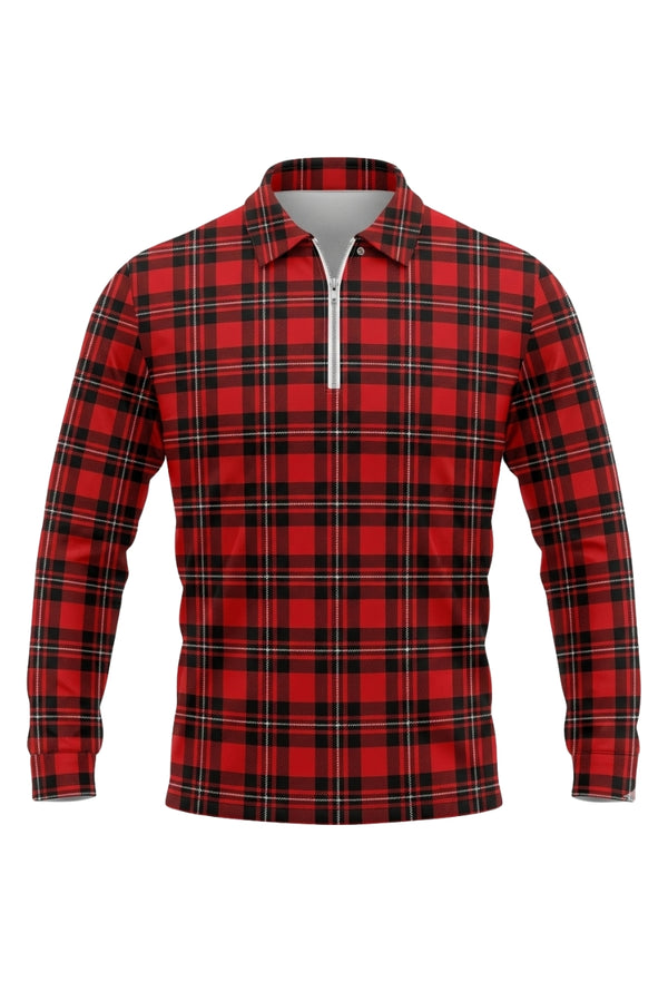 MacGregor Plaid Polo Zipped Shirt
