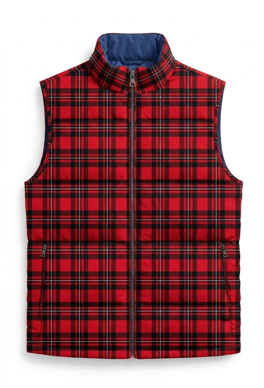 MacGregor Plaid Sleeveless Puffer Jacket
