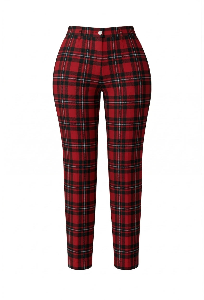 Macgregor Tartan Women's Slim Cut Tartan Trousers
