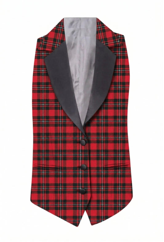 MacGregor Women's Tartan Waistcoat with Lapels