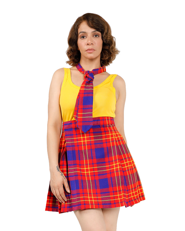 Match & Move Tartan Skirt