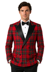 MacKenzie Men's Double Breasted Tartan Dinner Jacket