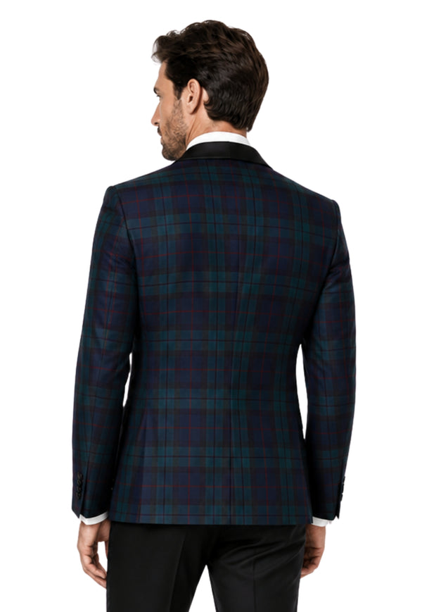 Cameron Tartan Men's Single Breasted Tartan Dinner Jacket