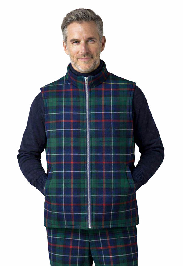 Gilet tartan pour homme