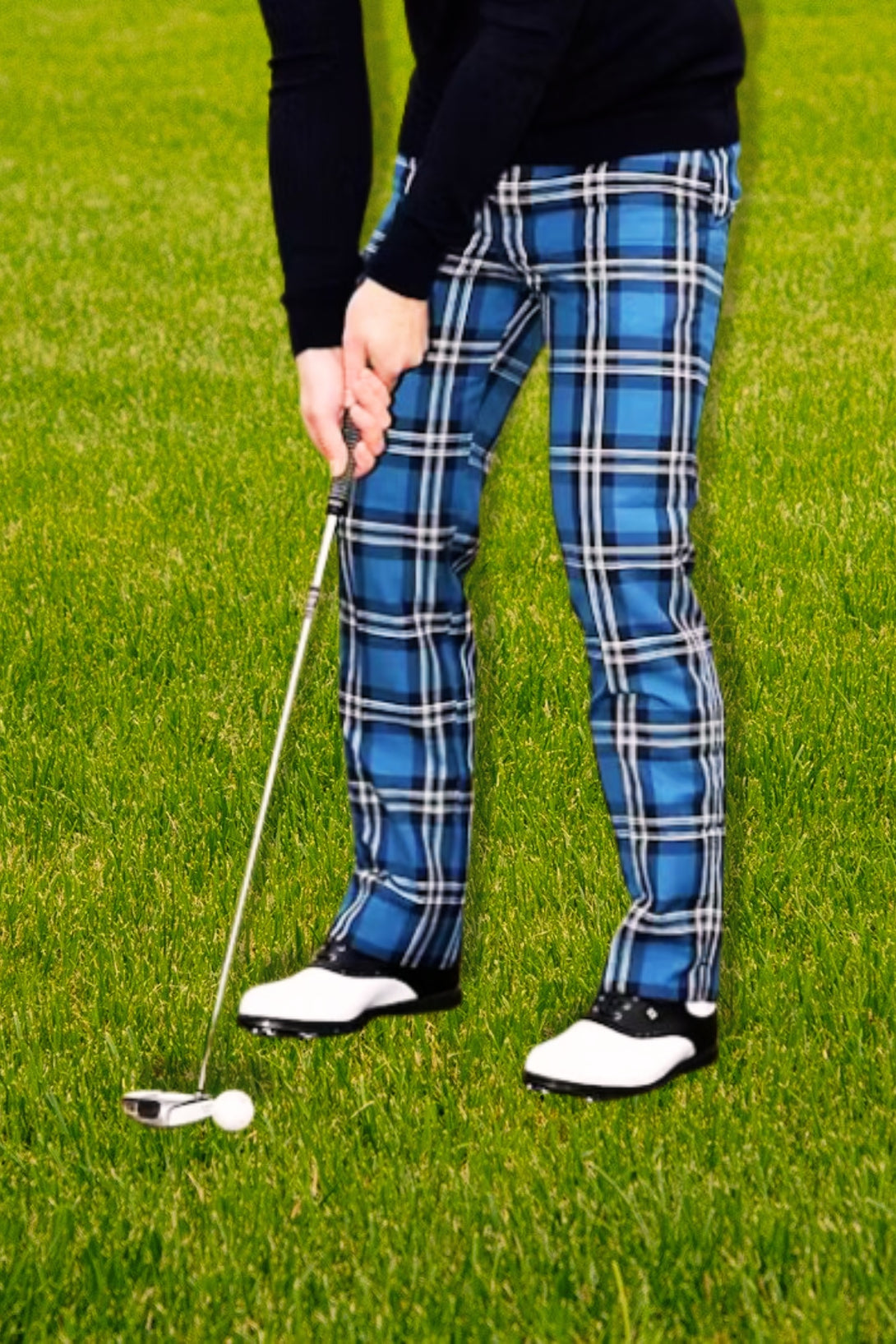 Mens Tartan Golf Trouser