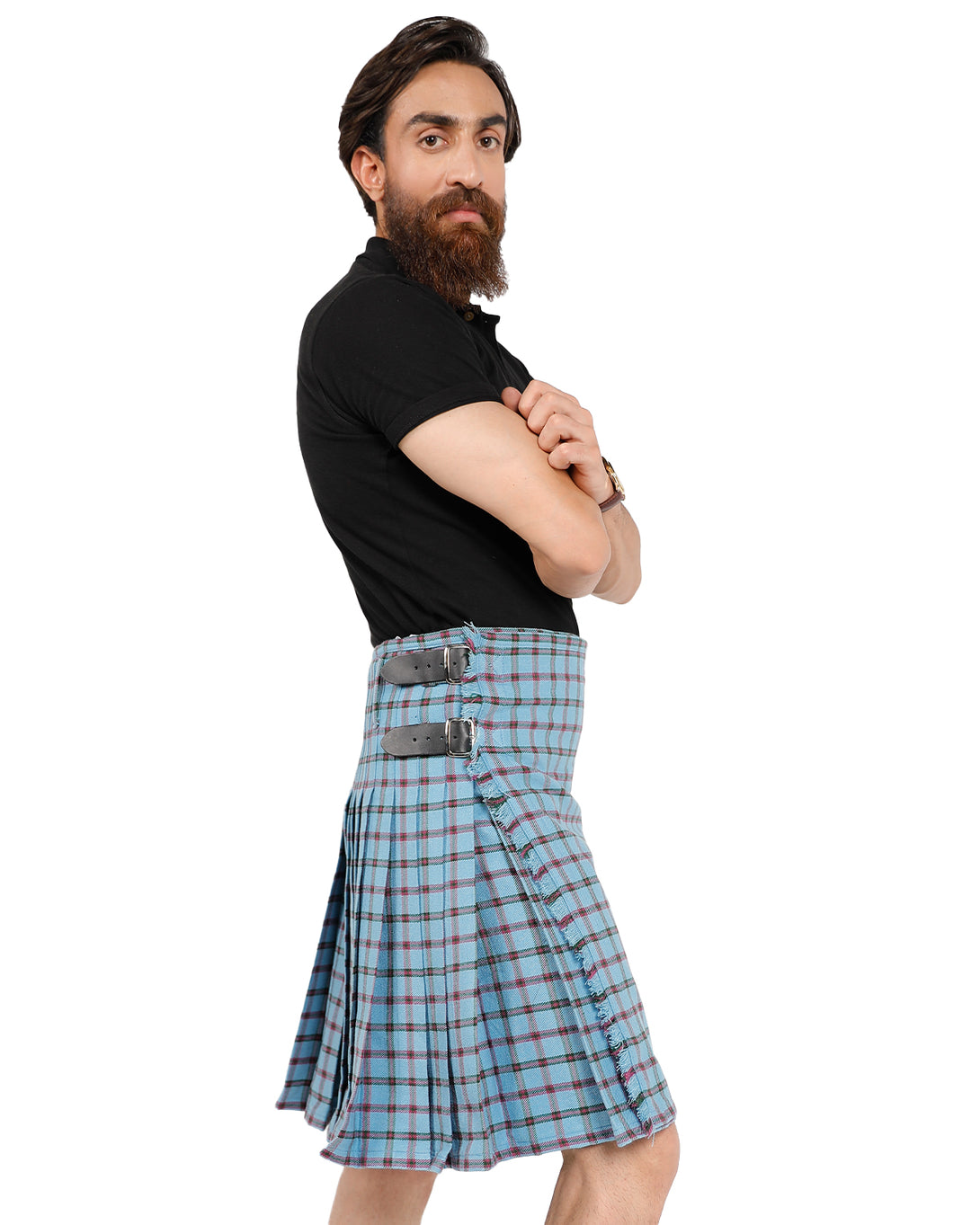 Side view of Moriarty Bespoke kilt