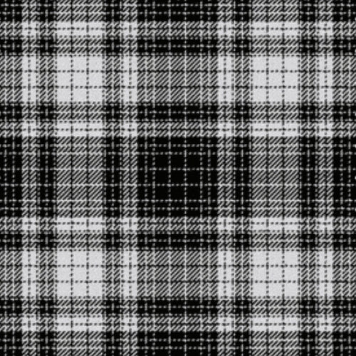 Ogilvie Black & White tartan swatch