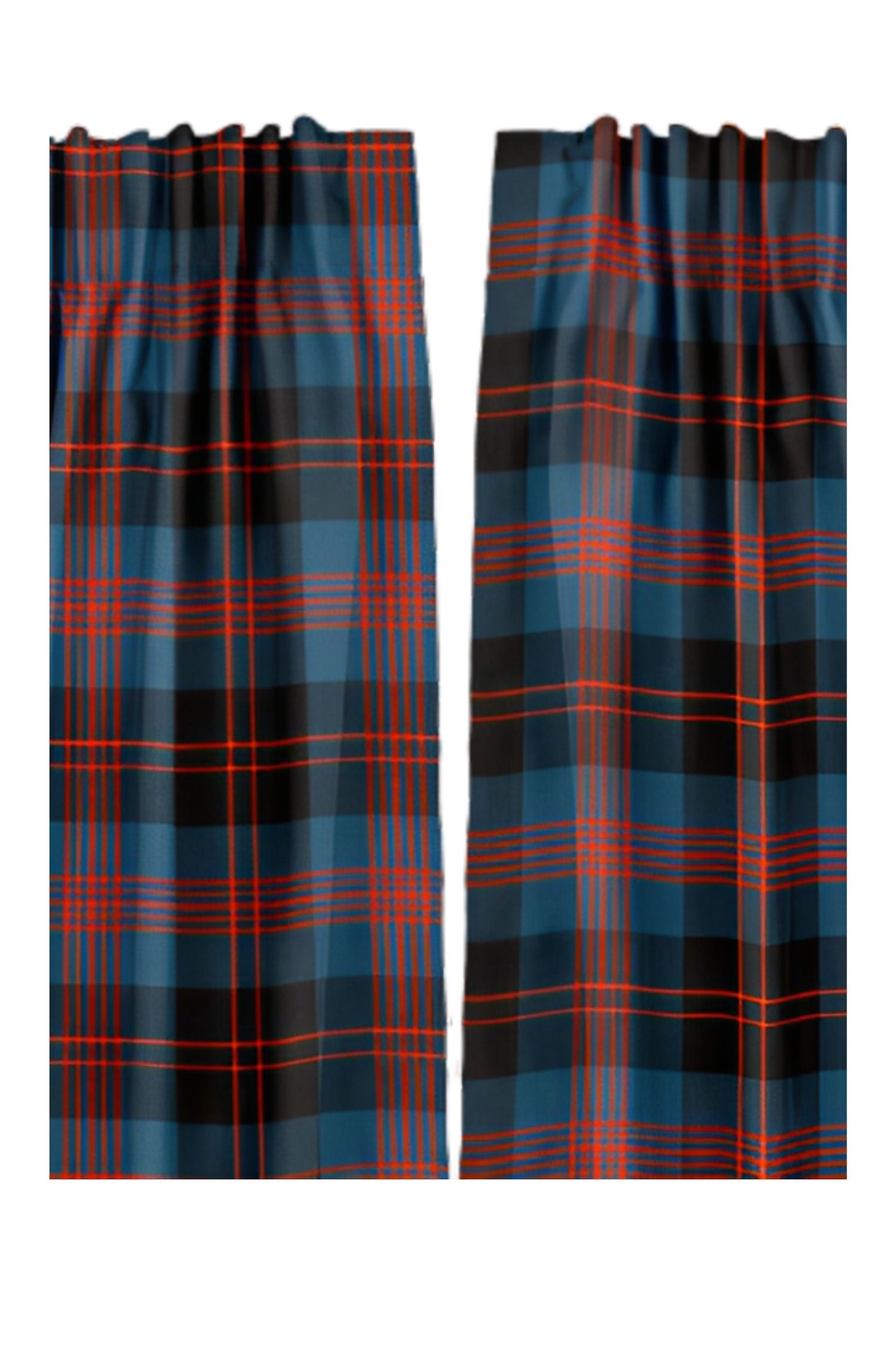 Pencil Pleat Tartan Curtains