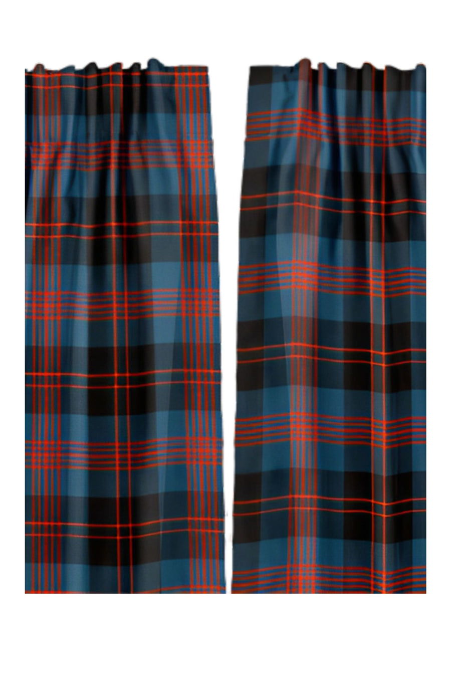 Pencil Pleat Tartan Curtains