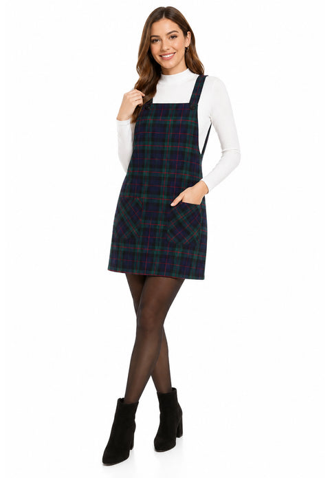 Wallace Tartan Ladies Pinafore Dress