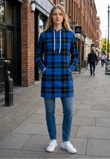 Plaid Hoodie Dress