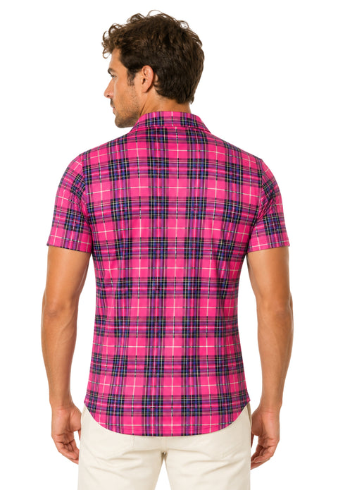 MacLeod of Lewis Plaid Polo Zipped Shirt