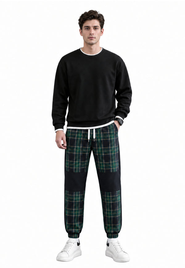 Plaid Fusion Joggers Pants