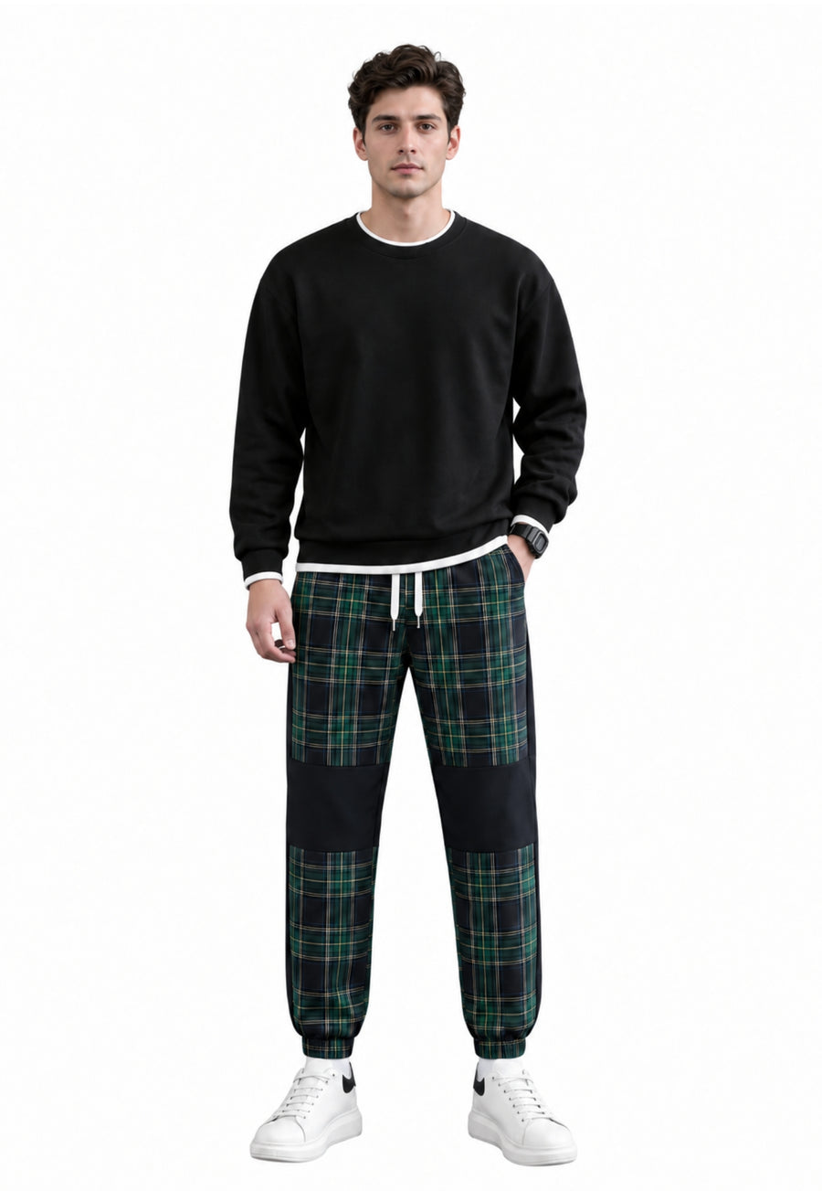 Plaid Fusion Joggers Pants