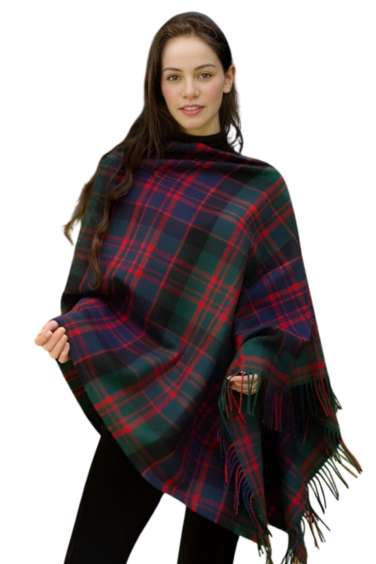 Buchanan Women's Tartan Poncho