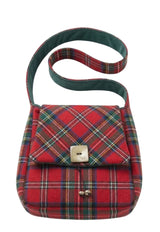 Robertson Multi Pockets Tartan Shoulder Bag