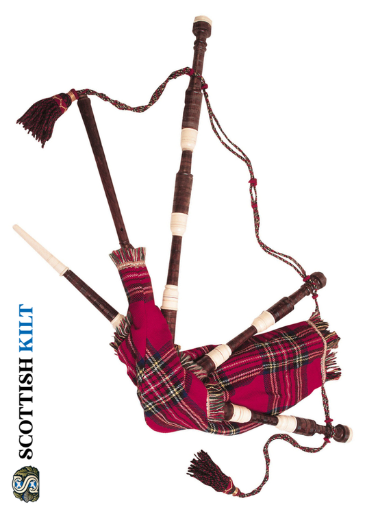 Buchanan Rosewood Bagpipe Professional Set - Fully Functional